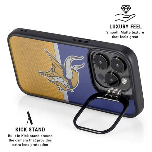 NFL Minnesota Vikings Vintage iPhone 16 Pro Kickstand Case